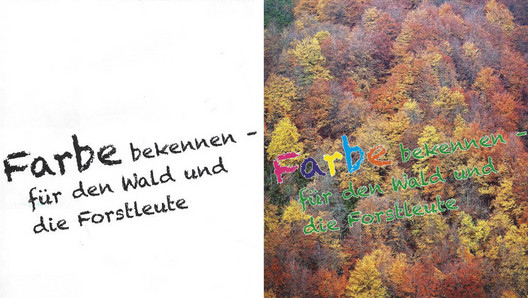 Titel von BDF aktuell Ausgabe 7/8 2017: Farbe bekennen für den Wald und die Forstleute