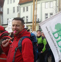 BDF Mitglieder demonstrieren für angemessene Bezahlung